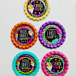 Hello Sweet Summer Bottle Cap Set