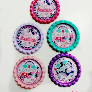 Unicorn Magical Dreamer Bottle Cap Set