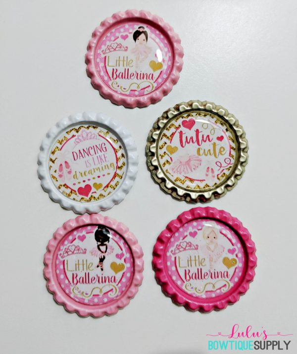 Little Ballerina Bottle Cap Set