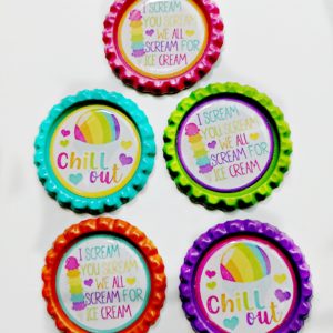 Ice Cream Bottle Cap Set