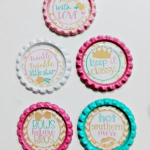 Bows Before Bros Bottle Cap Set