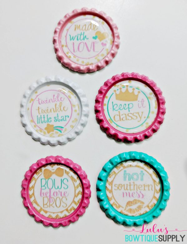 Bows Before Bros Bottle Cap Set