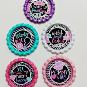 Girly Girl Bottle Cap Set