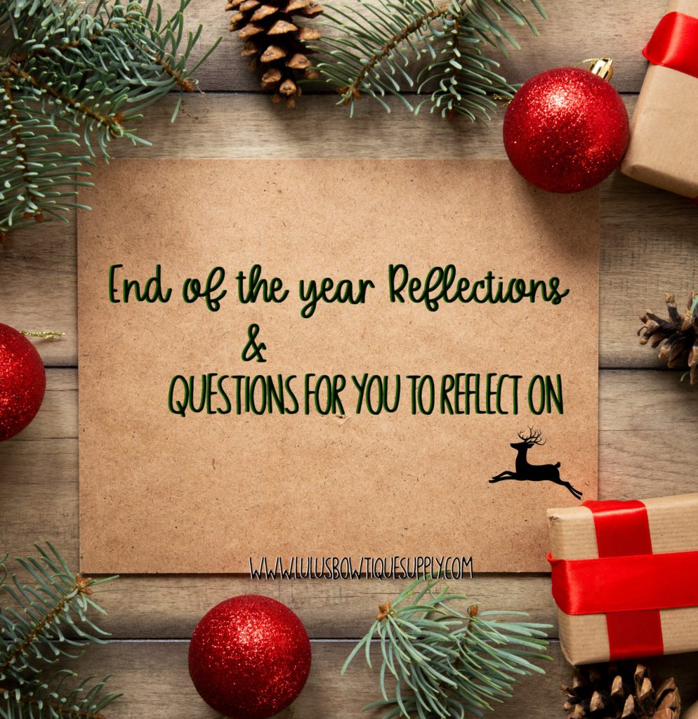 End of the year reflections