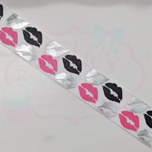 1.5" Lips Silver Foil