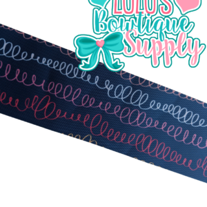 3" Navy Doodles