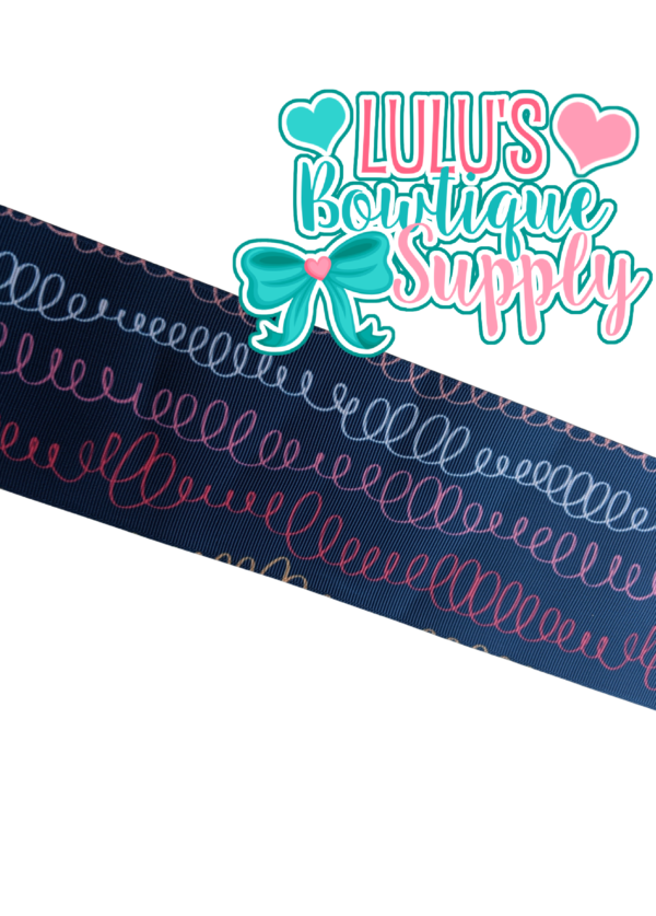3" Navy Doodles