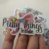 Stickers "Pretty Things Inside" 10pcs - Image 2