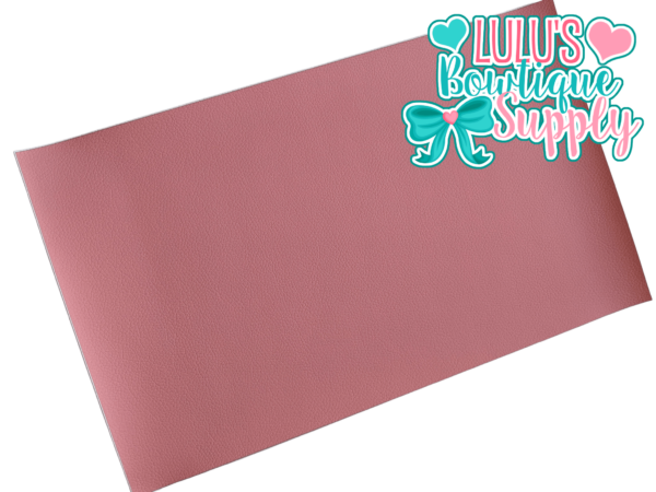 Coral Pink Solid Faux Leather