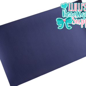 Navy Solid Faux Leather