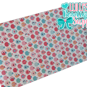 Pink Apples Faux Leather
