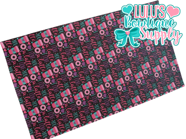 I love you a latte black Faux Leather