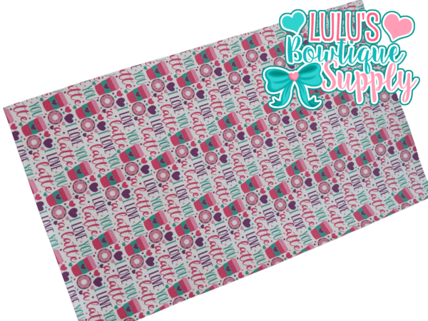 I love you a latte white Faux Leather