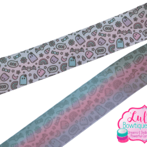 1.5" pink Halloween Double Sided