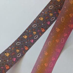 1.5" Grey Halloween Double Sided