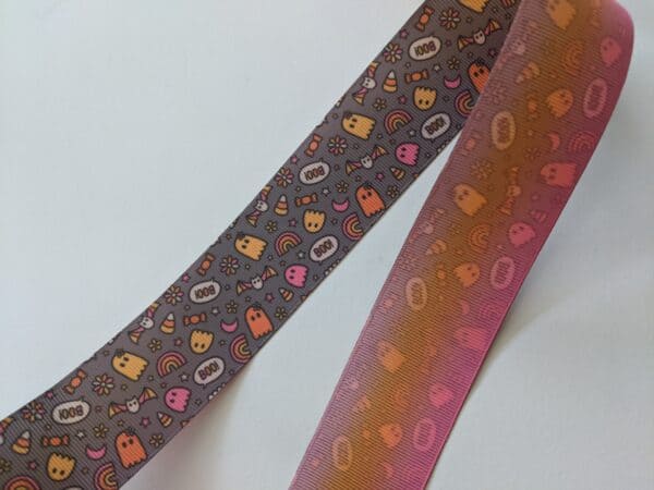 1.5" Grey Halloween Double Sided