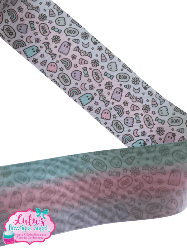 3" Double Sided Pink Halloween