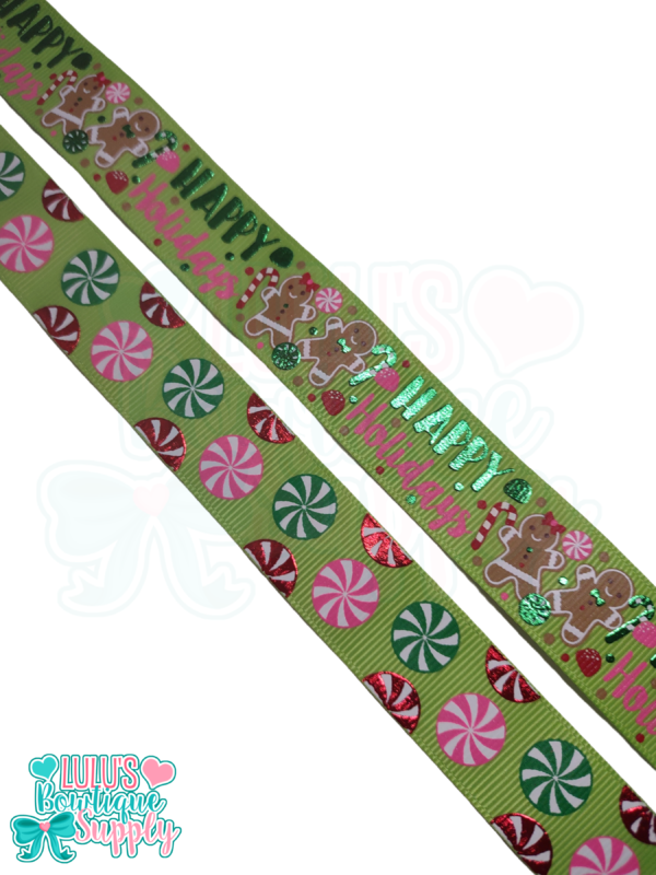 7/8 Happy Holidays Custom Apple