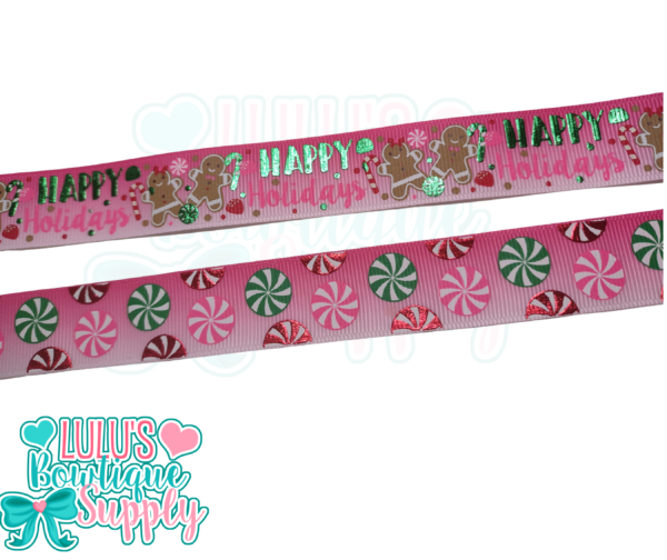 7/8 Happy Holidays Pink Ombre - Image 2