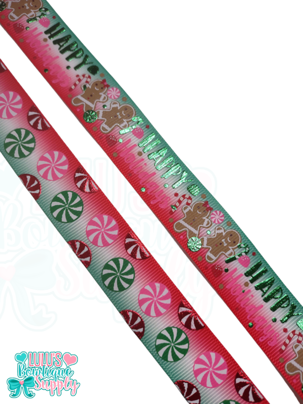 7/8 Happy Holidays Custom Ombre